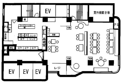 なんば 貸店舗事務